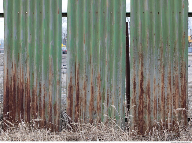 Rusted Corrugated Plates Metal