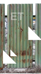 Rusted Corrugated Plates Metal