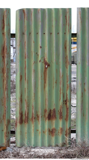 Rusted Corrugated Plates Metal