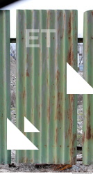 Rusted Corrugated Plates Metal