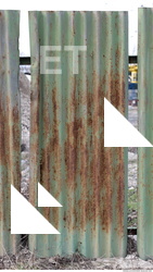 Rusted Corrugated Plates Metal