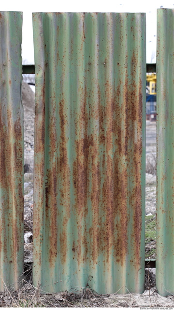 Rusted Corrugated Plates Metal