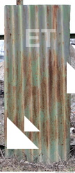 Rusted Corrugated Plates Metal