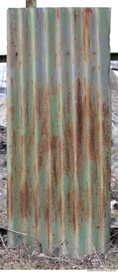 Rusted Corrugated Plates Metal