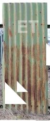 Rusted Corrugated Plates Metal