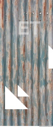 Rusted Corrugated Plates Metal