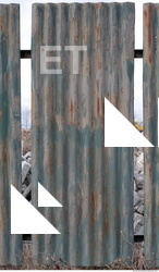 Rusted Corrugated Plates Metal