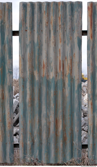 Rusted Corrugated Plates Metal