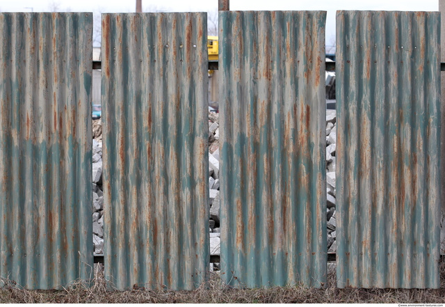 Rusted Corrugated Plates Metal