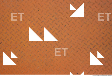 metal floor painted orange