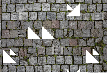 tile floor stones broken