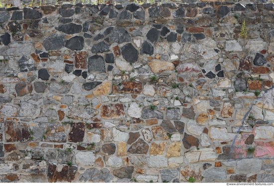 wall stones mixed size