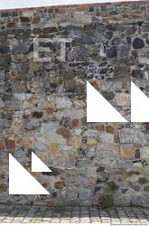 wall stones mixed size