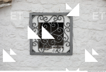 metal barred window ornate 0001