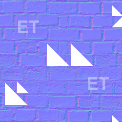 seamless wall bricks normal map 0006