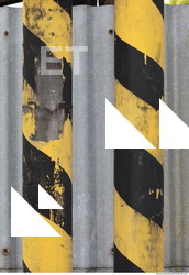 metal paint stripes sign 0001