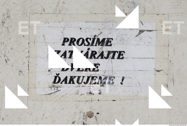 Letter and Numbers Sign