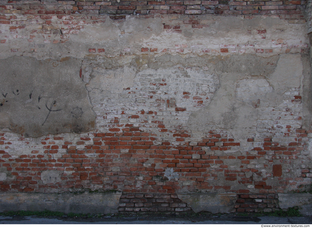 Wall Bricks Plastered