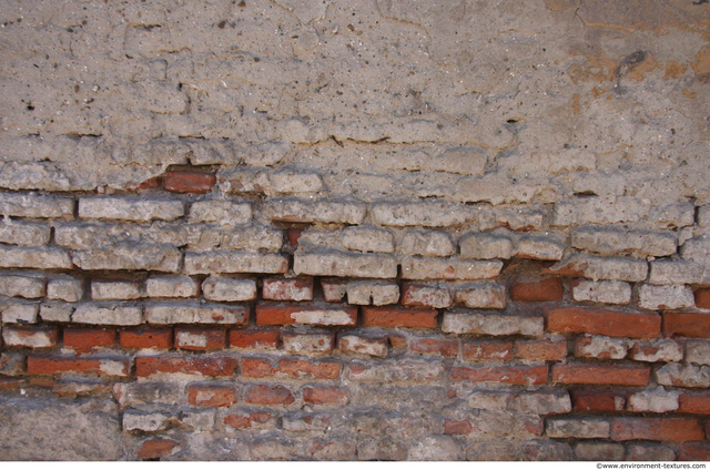 Wall Bricks Plastered