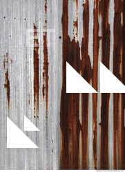 rusted corrugated plates metal 0001