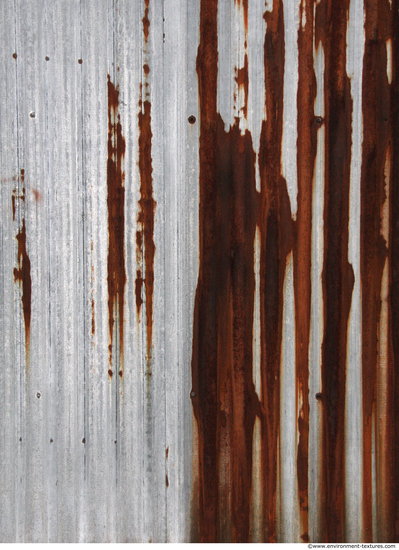 Rusted Corrugated Plates Metal