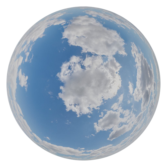 clouded skydome HDRi panorama