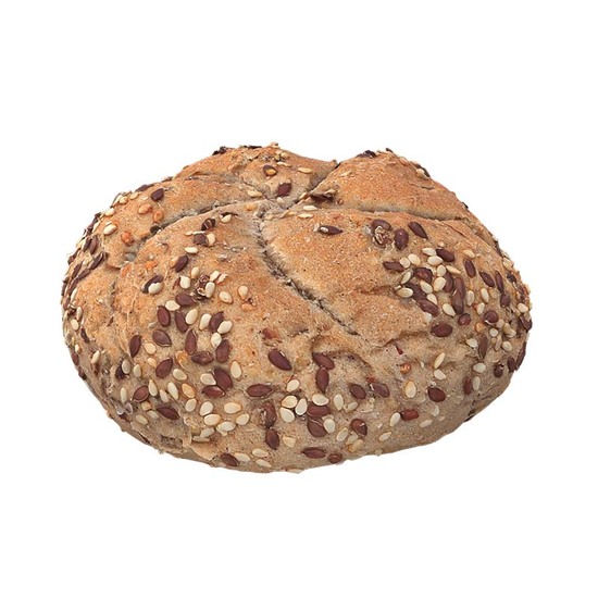 Whole Grain Kaiser Roll 3D Scan