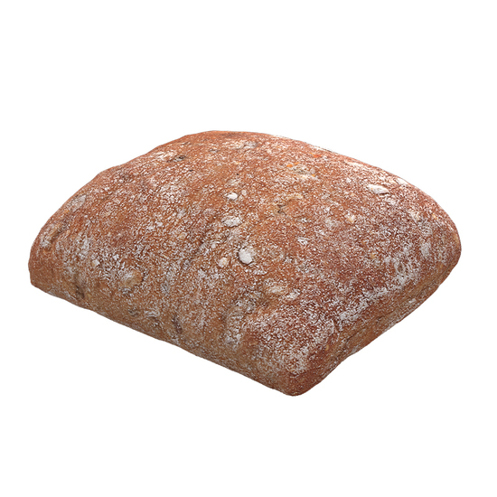 Whole Grain Ciabatta 3D Scan Retopo