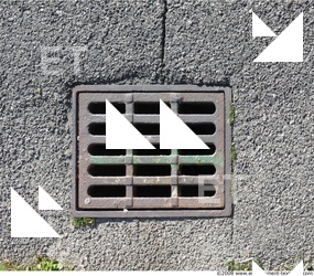 Ground Sewer Grate
