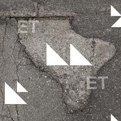 Photo Textures of Asphalt Damaged