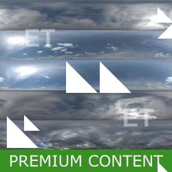 Photo Textures of HDRI Cirrus  Skydomes