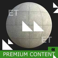 PBR Substance Material of Concrete Slabs