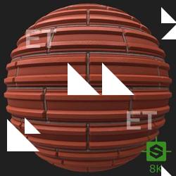 PBR Texture of Wall Bricks Pattern