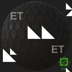 PBR Texture of Dragon Skin