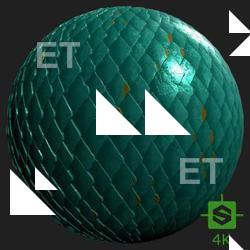 PBR Texture of Snake Skin