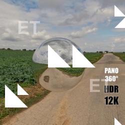 HDR Panorama 360° of Background Dirt Road