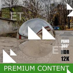 HDR Panorama 360° of Background Street Buildings