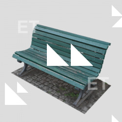 3D Scan Of Garden Bench