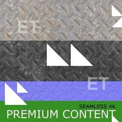 Seamless Textures of Metal + Normal & Bump Mapping