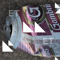 Photo Textures of Drink Can Damaged