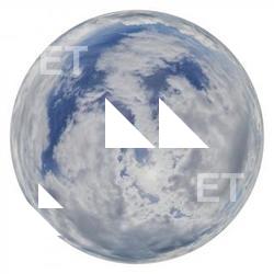 HDRi Skydome of Blue Clouded Sky 16K