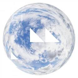 HDRi Skydome of Blue Clouded Sky 16K