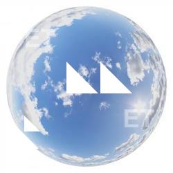 HDRi Skydome of Blue Clouded Sky 16K