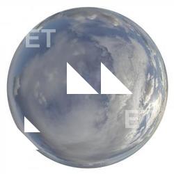 HDRi Skydome of Blue Clouded Sky 16K