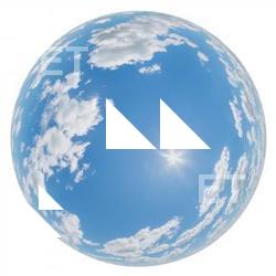 HDRi Skydome of Blue Clouded Sky 12K