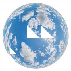 HDRi Skydome of Blue Clouded Sky 12K