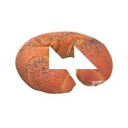 Poppy Seed Crescent Roll Retopo 3D Scan