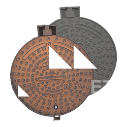 Manhole Rusty Cover Raw 3D Scan