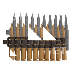 Ammo Belt Raw 3D Scan