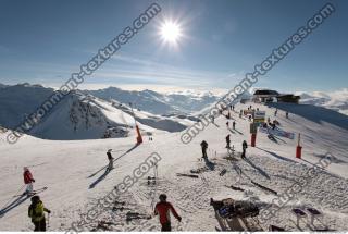 Photo Texture of Background Snowy Mountains